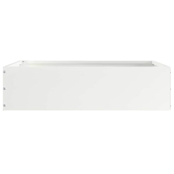 vidaXL Bordure de Pelouse Blanc 50 x 50 x 13 cm Acier