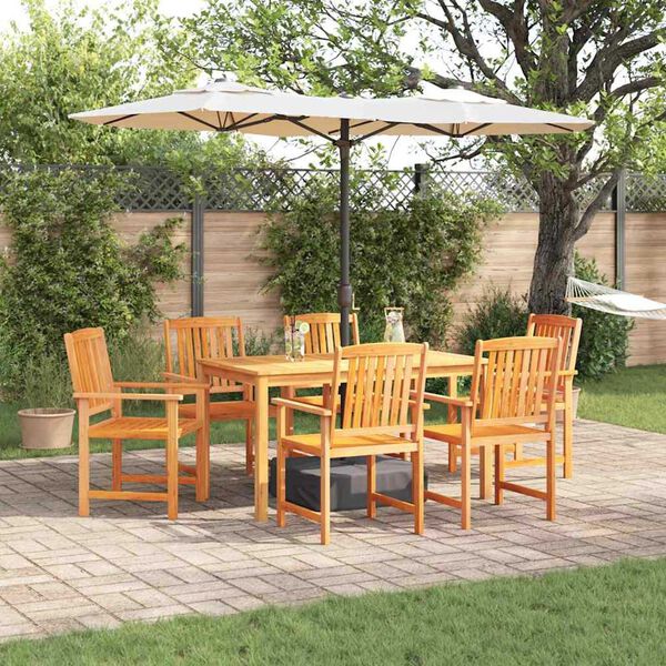 vidaXL Ensemble de salle &agrave; manger pour jardin 5 pcs Marron