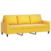 vidaXL Ensemble de canap&eacute;s 2 pcs avec coussins Jaune Velours