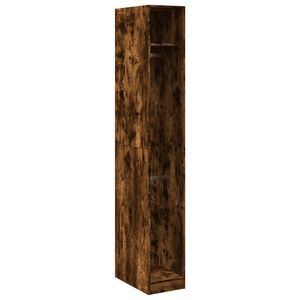 vidaXL Garde-robe ch&ecirc;ne fum&eacute; 30x50x200 cm bois d'ing&eacute;nierie