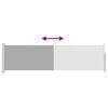 vidaXL Auvent lat&eacute;ral r&eacute;tractable de patio 140x500 cm Gris