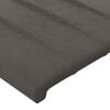 vidaXL T&ecirc;te de lit Gris fonc&eacute; 100x5x78/88 cm Velours