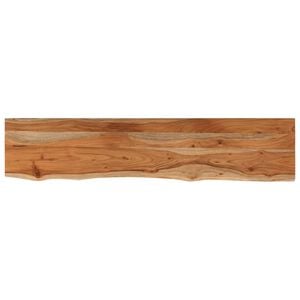 vidaXL &Eacute;tag&egrave;re murale rectangulaire massif acacia bordure assortie