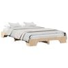 vidaXL Cadre de lit Naturel 135 x 190 cm Pin massif
