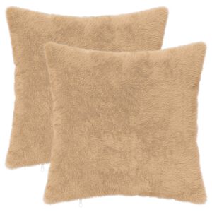 vidaXL Housse de coussin 2 pc HEERLEN Cr&egrave;me 35 x 35 cm