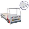 vidaXL Lit voiture de police et matelas en mousse pour enfant 90x200cm