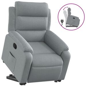 vidaXL Fauteuil inclinable de massage &eacute;lectrique Vert fonc&eacute; Tissu