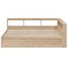 vidaXL Lit biblioth&egrave;que sans matelas 200x200 cm bois massif de pin