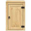 vidaXL Armoire avec étagère avec porte Miel 60 x 32 x 40 cm Pin massif