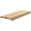 vidaXL Marches d'escalier 2 pcs non trait&eacute; 70x30x2cm bois ch&ecirc;ne massif