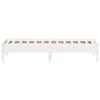 vidaXL Cadre de lit sans matelas blanc 75x190 cm bois de pin massif