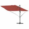 vidaXL Parasol Terre cuite 351 x 250 x 260 cm Polyester et Aluminium