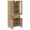 vidaXL Haut Armoire 2 pcs Ch&ecirc;ne artisanal Bois d'ing&eacute;nierie