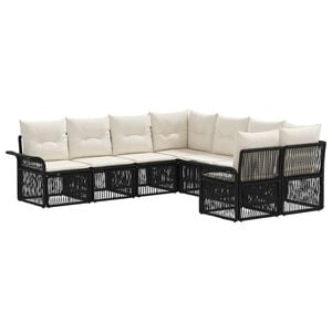 vidaXL Ensemble de canap&eacute; de jardin 8 pc 8-Nombre de places