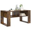 vidaXL Table basse Ch&ecirc;ne fum&eacute; 92 x 49,5 x 45 cm Bois d'ing&eacute;nierie