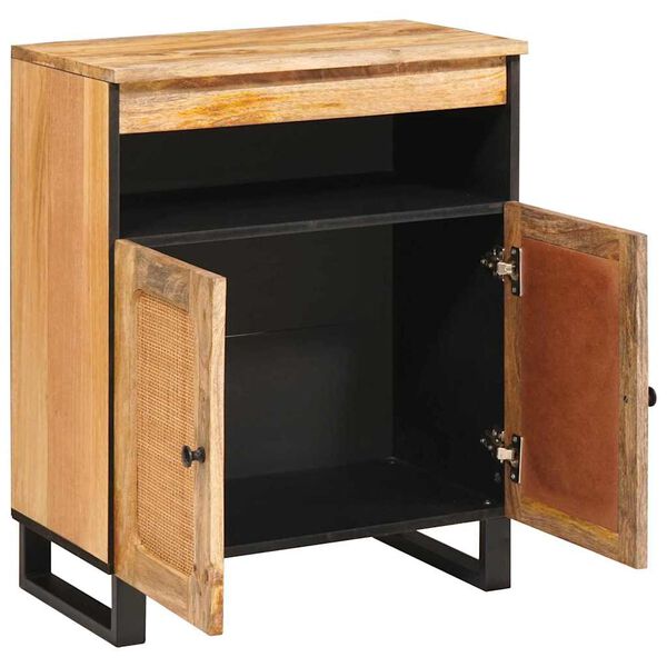 vidaXL Buffet avec porte Marron 60 x 33 x 75 cm Bois de mangue massif