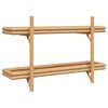 vidaXL &Eacute;tag&egrave;re Murale avec &eacute;tag&egrave;re Marron 100 x 26 x 60 cm Bambou