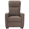 vidaXL Fauteuil de massage Taupe Tissu