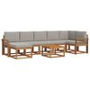 vidaXL Ensemble de canap&eacute;s d'ext&eacute;rieur 8 pcs Gris Naturel et Clair