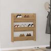 vidaXL Armoire &agrave; chaussures murale ch&ecirc;ne artisanal bois d'ing&eacute;nierie