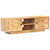 vidaXL Meuble TV 116x30x35 cm Bois de manguier solide