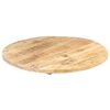 vidaXL Dessus de table Bois de manguier solide Rond 25-27 mm 70 cm