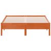 vidaXL Cadre de lit sans matelas cire marron 120x190cm bois pin massif