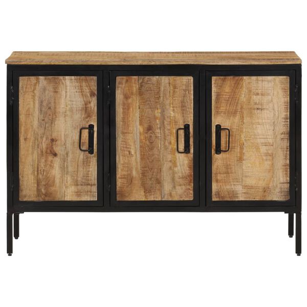 vidaXL Buffet 105x35x70 cm bois de manguier brut massif