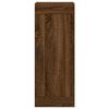 vidaXL Buffet haut Chêne marron 34,5x34x180 cm Bois d'ingénierie