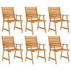 vidaXL Ensemble &agrave; manger de jardin 7 pcs Bois d'acacia solide