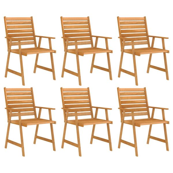 vidaXL Ensemble &agrave; manger de jardin 7 pcs Bois d'acacia solide
