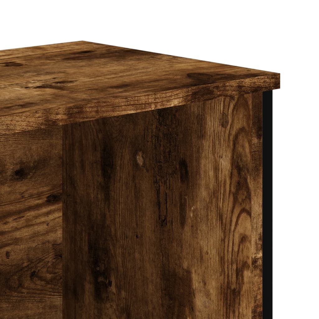 vidaXL Bibliothèque chêne fumé 50x31x74,5 cm bois d'ingénierie