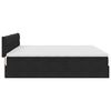 vidaXL Lit de Rangement avec matelas Noir 200 x 200 cm Velours