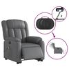 vidaXL Fauteuil inclinable de massage &eacute;lectrique gris similicuir