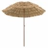 vidaXL Parasol de plage 205 x 205 x 210 cm Polyester et Acier Naturel