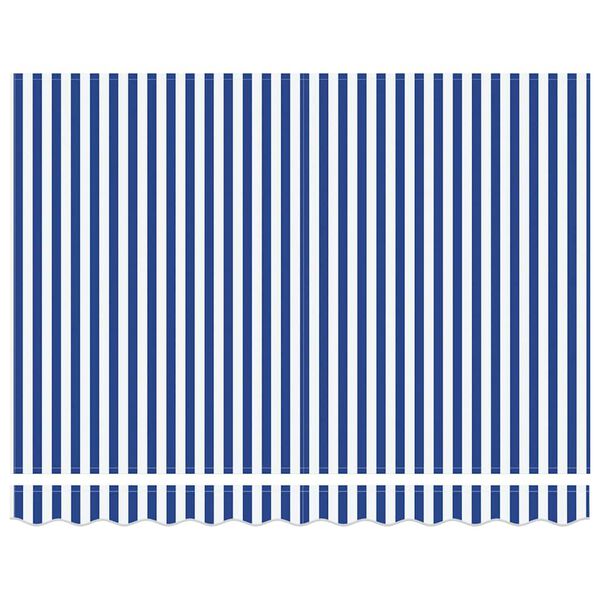 vidaXL Auvent Rétractable Bleu et Blanc 300 x 250 cm