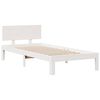 vidaXL Lit biblioth&egrave;que sans matelas blanc 90x190cm bois de pin massif