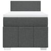 vidaXL Sommier &agrave; lattes de lit avec matelas Gris fonc&eacute; 100x200cm Tissu