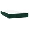 vidaXL Sommier &agrave; lattes de lit matelas LED Vert fonc&eacute; 90x200cm Velours