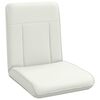 vidaXL Fauteuil de sol Blanc 50 x 73 x 60 cm Simili cuir