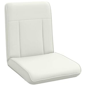 vidaXL Fauteuil de sol Blanc 50 x 73 x 60 cm Simili cuir