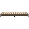 vidaXL Cadre de lit sans matelas marron foncé 140x200 cm tissu