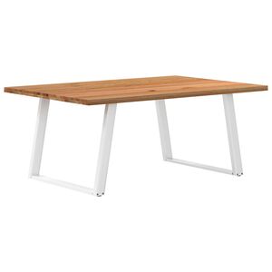 vidaXL Table à manger marron clair bois de chêne massif rectangulaire