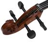 vidaXL Jeu de violoncelle sac arc en cheveux naturels bois foncé 4/4