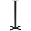 vidaXL Pied de table de bistro Noir 56x56x107 cm Fonte