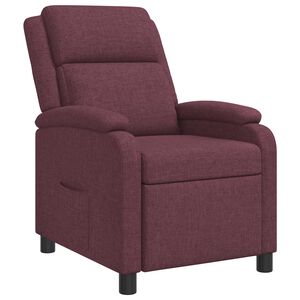 vidaXL Fauteuil inclinable Pourpre Tissu