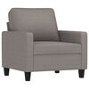 vidaXL Fauteuil avec repose-pied Taupe 60 cm Tissu
