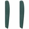 vidaXL Oreille de t&ecirc;te de lit Vert 80 x 23 x 6 cm Velours