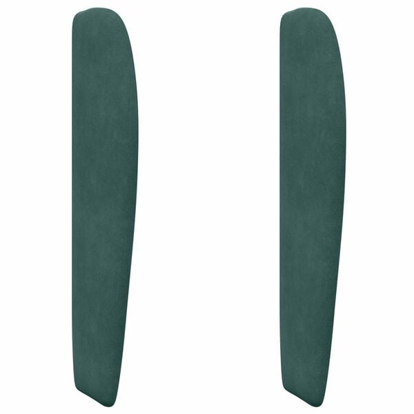 vidaXL Oreille de t&ecirc;te de lit Vert 80 x 23 x 6 cm Velours