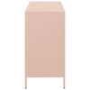 vidaXL Buffet rose 101,5x39x73,5 cm acier lamin&eacute; &agrave; froid